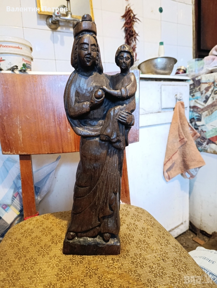 испанска дървена статуетка, снимка 1