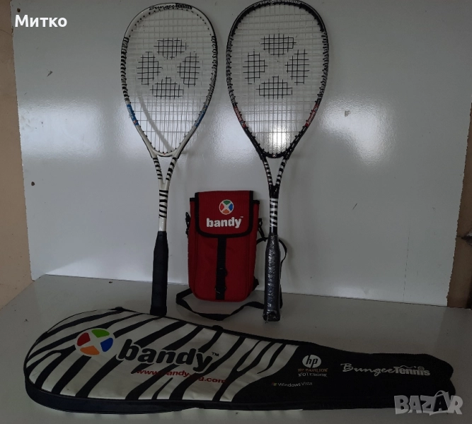 2 броя тенис ракети за Бънджи тенис с калъф и чантичка, снимка 1