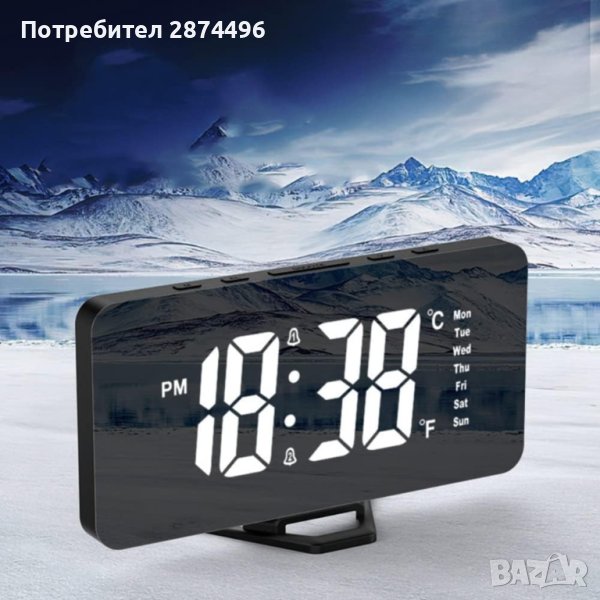 3969 Часовник със светещи цифри, снимка 1