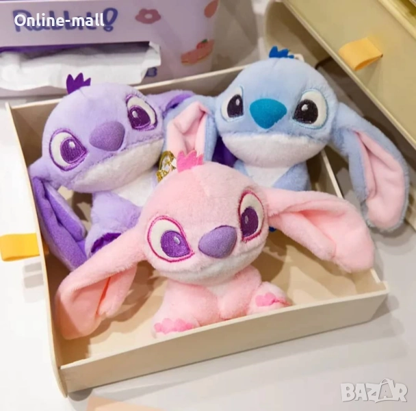 Комплект 3броя плюшен ключодържател Лило и Стич, снимка 1