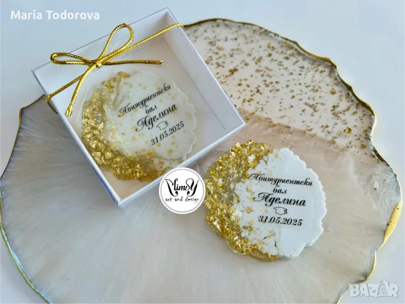 Магнит, сувенир подарък за гостите на сватба, кръщене, юбилей, абитуриентски бал, снимка 1