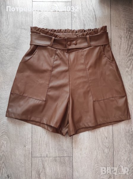 Продавам кожени панталонки в кафяво, снимка 1