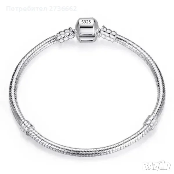 Сребърна гривна Пандора , снимка 1