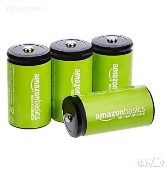 Акумулаторни батерии AmazonBasics C Cell 1.2V 5000mAh Ni-MH, комплект от 4 броя, снимка 1