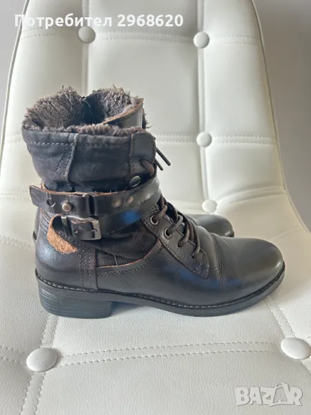 Дамски боти естествена кожа Camel Active 37 номер 23,5 см, снимка 1