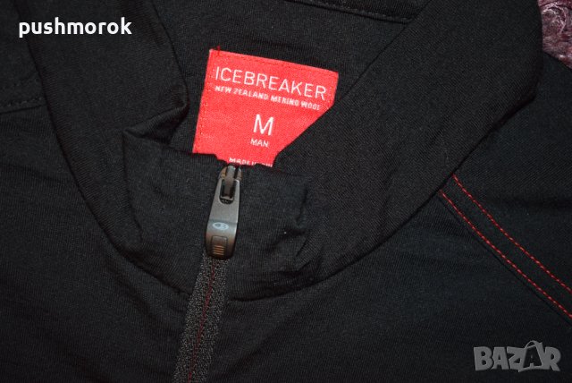 ICEBREAKER Men's Merino Short Sleeve Half Zip Jersey Sz M / #00490 /, снимка 2 - Спортни дрехи, екипи - 41226974