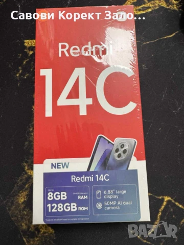 Продаваме НОВ Смартфон XIAOMI REDMI 14C 128 GB, RAM 4GB, снимка 1