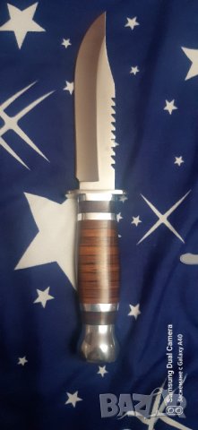 Качествен нож от неръждаема стомана със кания,нов