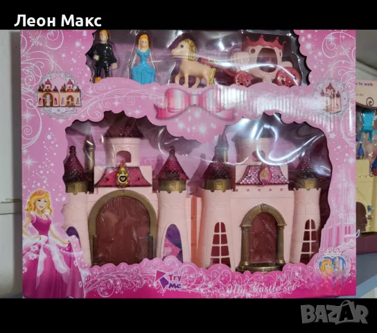 Къща Замък за кукли с каляска