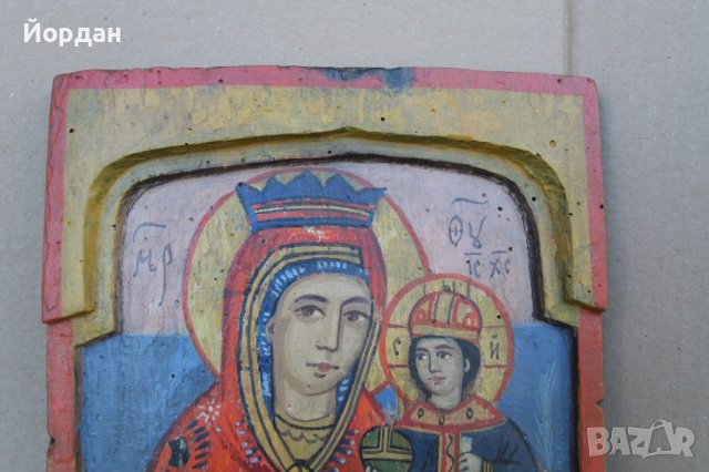 Стара българска икона ''Триптих'', снимка 2 - Колекции - 42154645