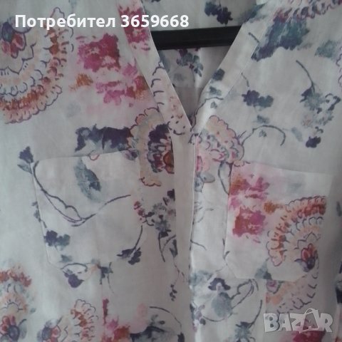 Дамска риза, 100% лен,размер 12, снимка 2 - Ризи - 40417244