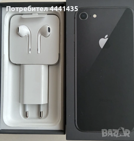 IPhone 8, 64, MB, черен, снимка 4 - Apple iPhone - 53773080