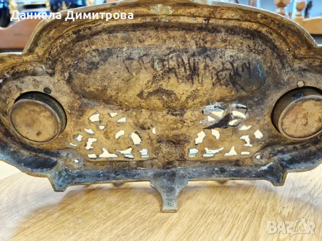 Масивна антикварна двойна мастилница (писалищен прибор), снимка 13 - Антикварни и старинни предмети - 55922250