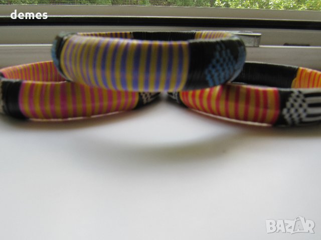  Сет от три броя африкански гривни , снимка 2 - Гривни - 23434057