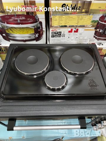 Електрическа фурна 38 литра с 3 котлона, снимка 3 - Печки, фурни - 42493172