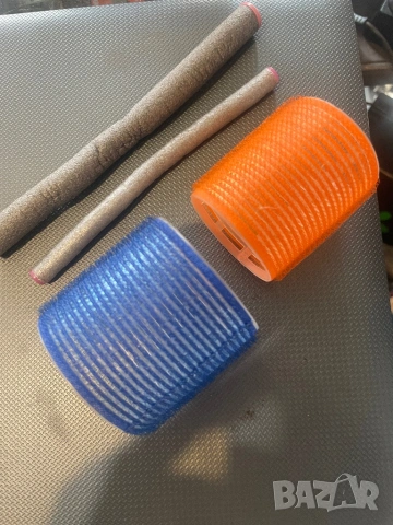 Екстеншън  естественa коса за перука  (опашка), ролки за къдрене на коса - за обем и пръчки дунапрен, снимка 9 - Аксесоари за коса - 53699285