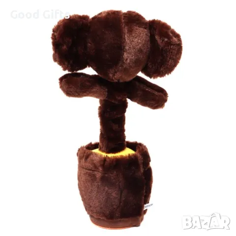 Плюшена играчка Чебурашка, Танцуваща чебурашка, Повтаряща думите, 33см, снимка 4 - Плюшени играчки - 47469208