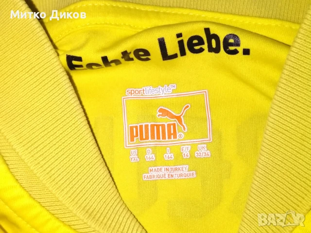 Борусия Дортмунд футболна тениска Пума №11 Марко Ройс размер ХЛ юноши 164 см, снимка 4 - Футбол - 50551528