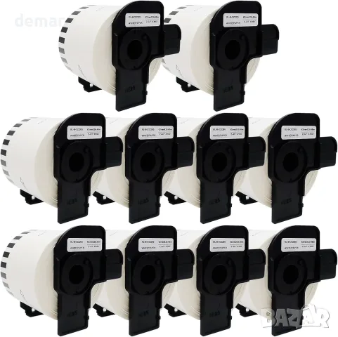 10 ролки непрекъснати етикети DK-22205 62 мм