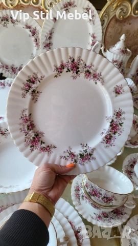 Сервиз за хранене и кафе Royal Albert, Lavender Rose , снимка 12 - Сервизи - 53869490