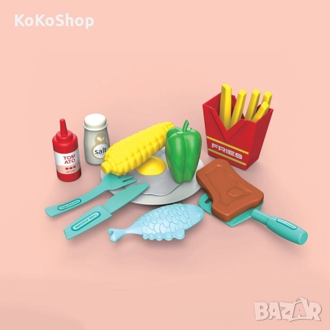 Детска скара със звук,светлина и 20 аксесоара/детско барбекю, снимка 2 - Образователни игри - 52286072