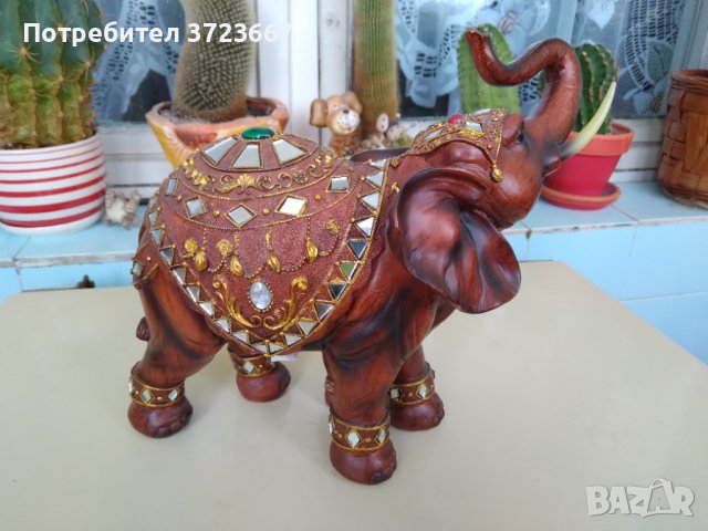Декоративна фигура слон, снимка 2 - Статуетки - 40600514