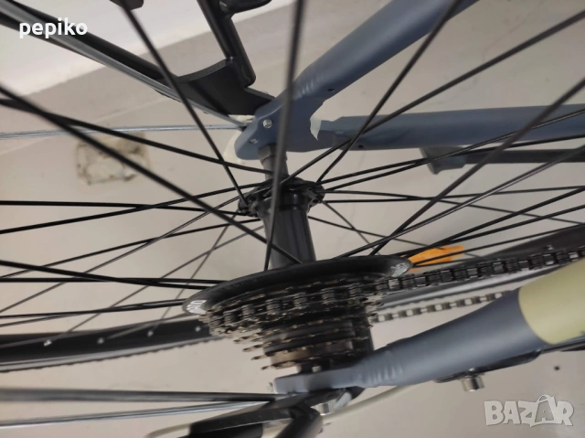 Продавам колела внос от Германия алуминиев градски велосипед BTWIN HOPRIDER 100 28 цола, снимка 14 - Велосипеди - 53451397