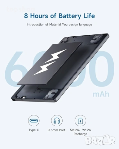 Геймърски Таблет ALLDOCUBE iPlay 50 Pro – 8GB/256GB, 2K Екран, 4G LTE/SIM  , снимка 9 - Таблети - 53410123