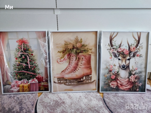 Коледна украса,коледни картини/фотография, снимка 2 - Декорация за дома - 52502211