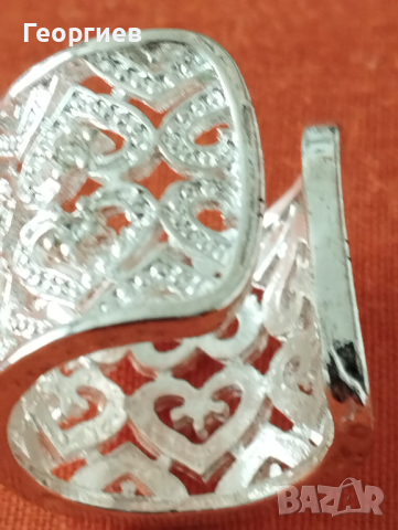 Бижутерия посребрена с родиево покритие по 10 лв.брой., снимка 2 - Пръстени - 44555971