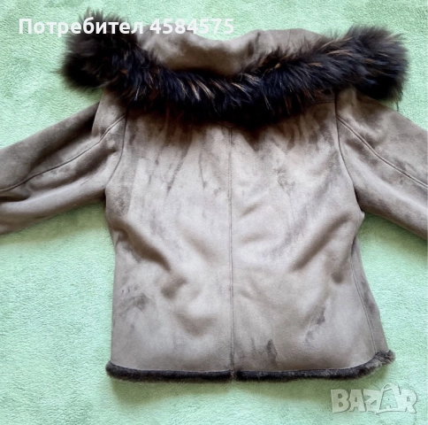 Яке / Палто с естествен пух, снимка 4 - Якета - 51597448