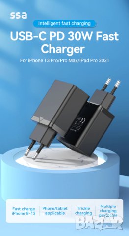 Vention Fast Charger Wall - QC4.0, PD3.0 Type-C, 30W - FAIB0 , FAIW0, снимка 4 - Кабели и адаптери - 41323484