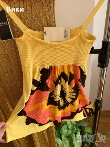 Жълт топ, снимка 9 - Корсети, бюстиета, топове - 41211268