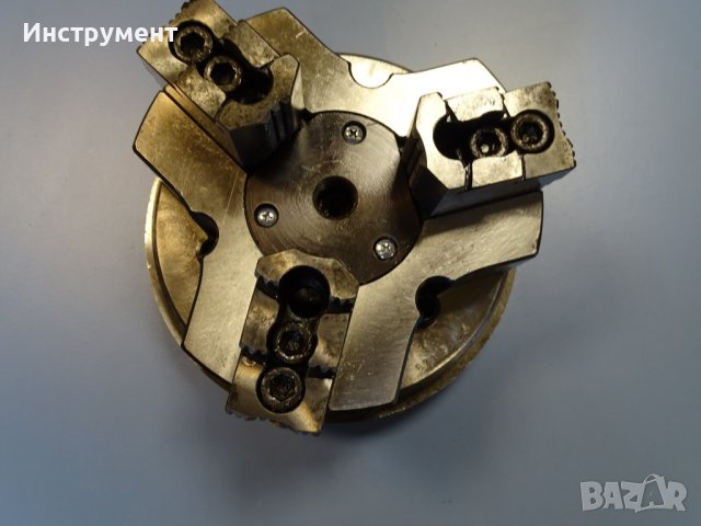 Клинозатегателен патронник КПТ-200 с фланец и твърди челюсти, снимка 8 - Резервни части за машини - 42272306