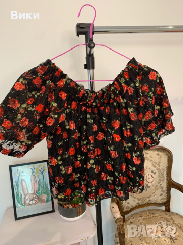 Дамска блуза в размер S/М, снимка 5 - Корсети, бюстиета, топове - 44922565