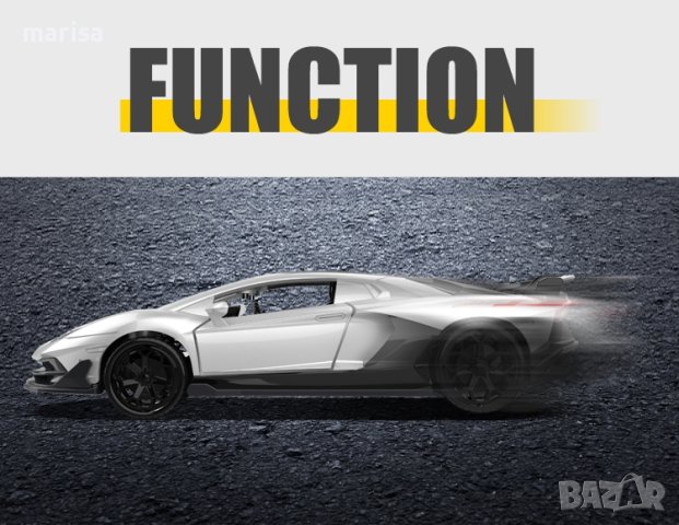 Метална количка Lamborghini Aventador SVJ, MSZ, отварящи се врати Код: 67363, снимка 3 - Коли, камиони, мотори, писти - 40324365