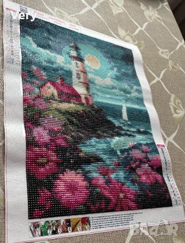 5D диамантен гоблен,ръчно налепен с кръгли камъчета!Пейзаж.Р.р:30Х40см.Цена:19€ или 37,16лв.!, снимка 2 - Гоблени - 53232141