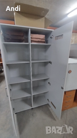 Гардероб с две врати - Офис шкаф 100/40/198 с ключалки, снимка 2 - Шкафове и рафтове - 52818859