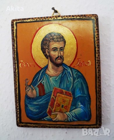 Икона на св евангелист Лука, снимка 6 - Икони - 33982395