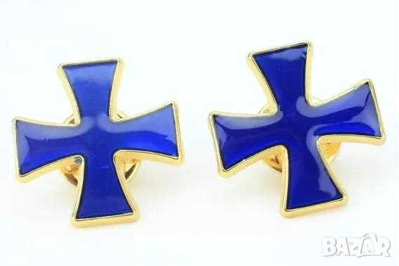 Копчета за Ръкавели Масонски Тамплиер Рицар Freemasons Illuminati Templar Masonic Cufflinks TieClips, снимка 12 - Подаръци за мъже - 53871005