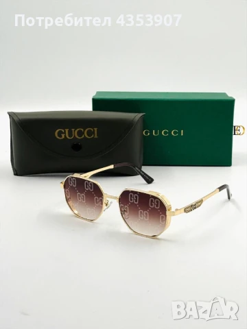 GUCCI слъчневи очила, снимка 9 - Слънчеви и диоптрични очила - 51429376