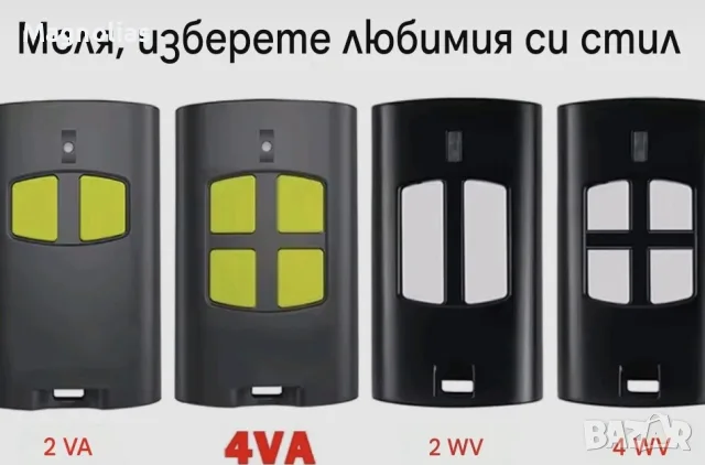 Дистанционно управление  Beninca TO.GO4VA 2-4 бутона. Предавател 433.92 MHz, усъвършенстван, снимка 2 - Дистанционни - 55993397
