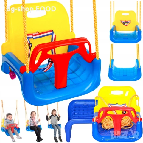 Детска люлка Promerco 3+ години, 3в1 дизайн, За вътрешна/външна употреба, снимка 3 - Детски люлки - 53792718