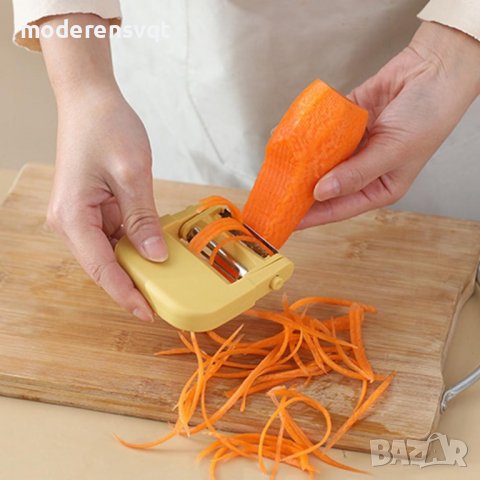 Многофункционална белачка с четка за плодове и зеленчуци 3в1, снимка 7 - Аксесоари за кухня - 40187107