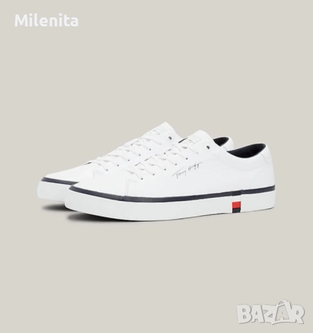 ТОП оферта! Нови оригинални Tommy Hilfiger кожа н.43, снимка 4 - Маратонки - 51618751