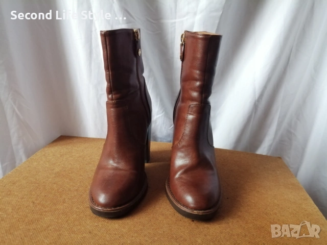 №36 Bata дамски боти естествена кожа, снимка 3 - Дамски боти - 53338541