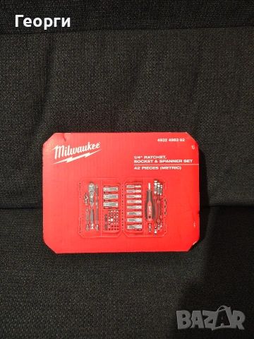 Milwaukee Гедоре комплект 1/4", 42 части, 4932498382 , снимка 3 - Гедорета - 53598061