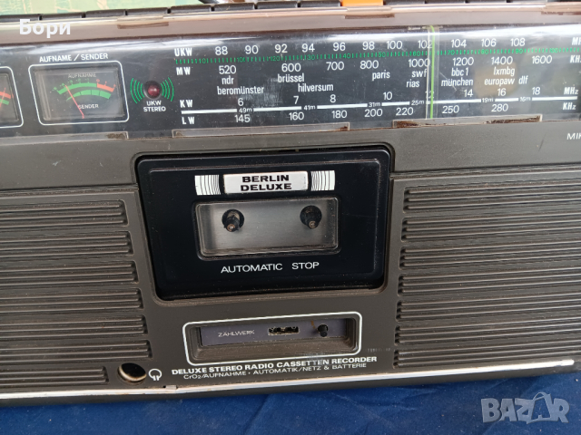 BERLIN DELUXE TR-806LS Радиокасетофон, снимка 3 - Радиокасетофони, транзистори - 44588750