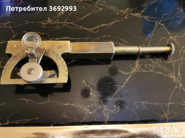 Клинометър инклинометър инструмент приблизително. 1900 г., снимка 2 - Антикварни и старинни предмети - 50587452