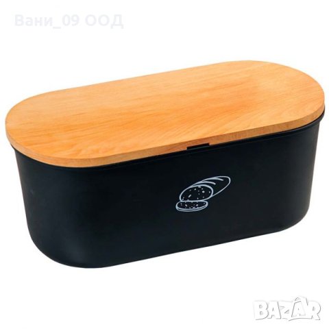 Кутия за хляб с дъска за рязане